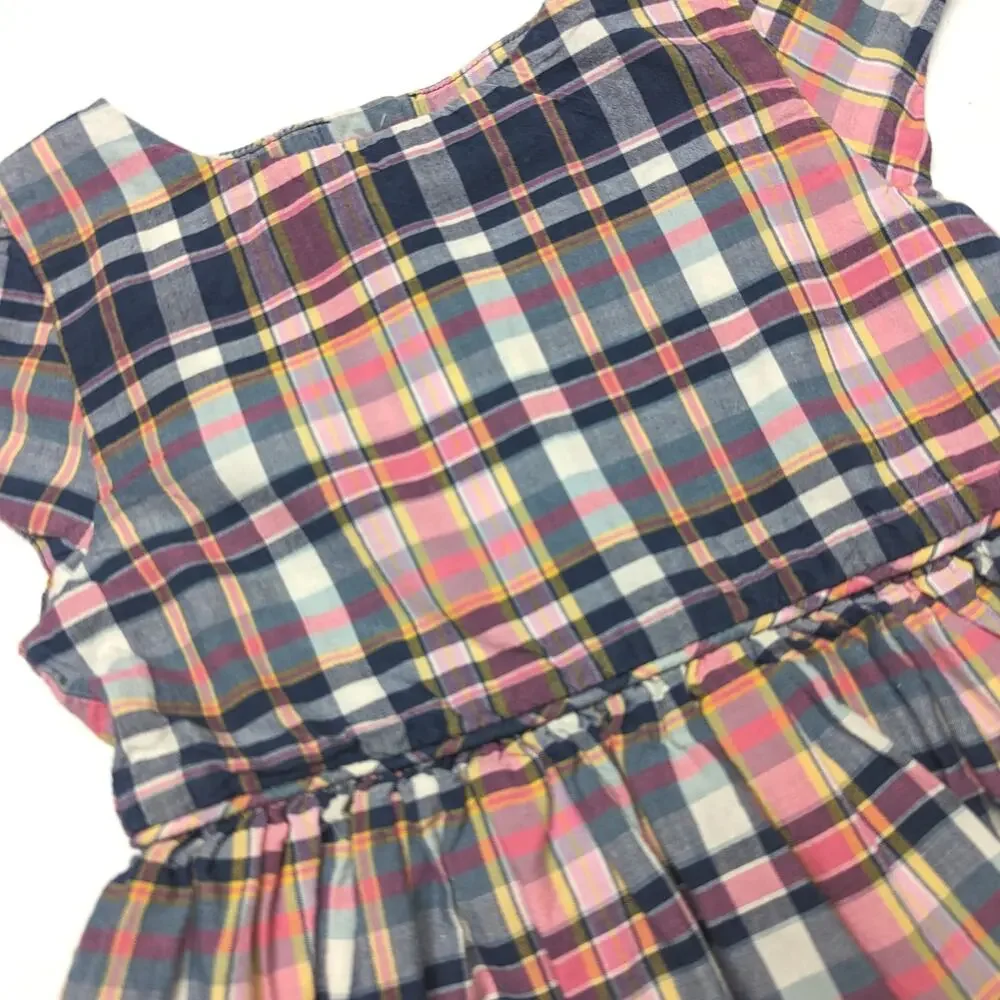Ralph Lauren Dress Girls Size 18m Blue Plaid Casual